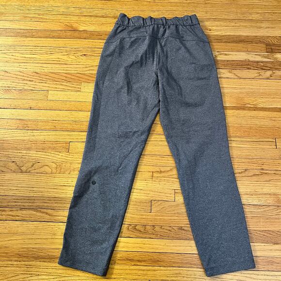 Lululemon Pants Womens 4 On The Fly Pant Heathered Stretch Joggers 27" Inseam - Picture 3 of 9